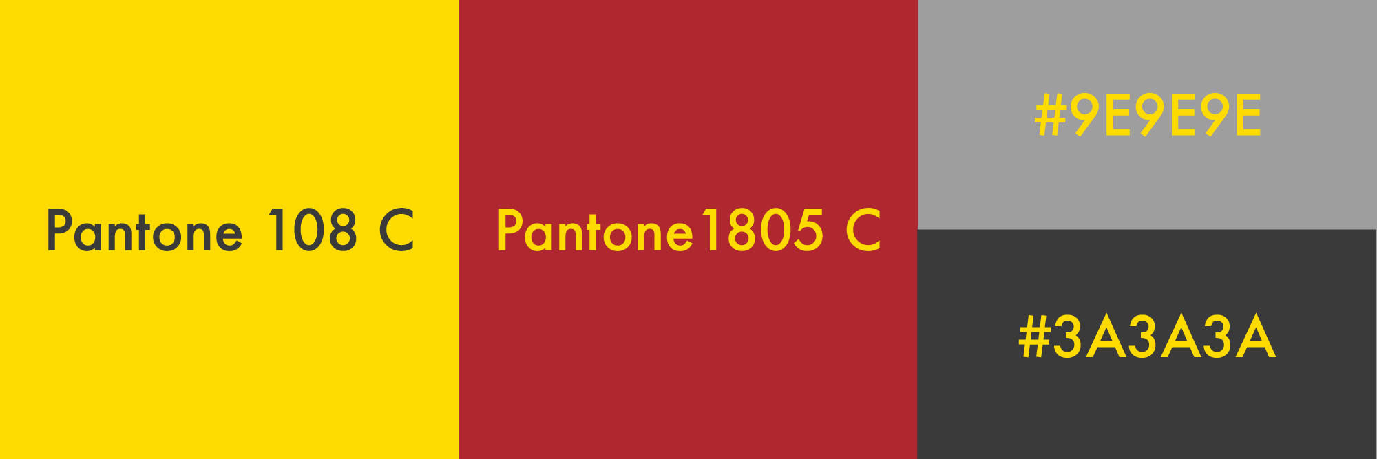 Mountos Color Pantone 108C 1805C Gray